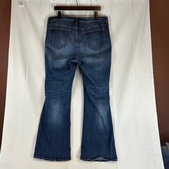 VIGOSS Jeans Jagger Bootcut Style Stretch Classic Fit Women’s Size 18 L30 Denim - Picture 2 of 6